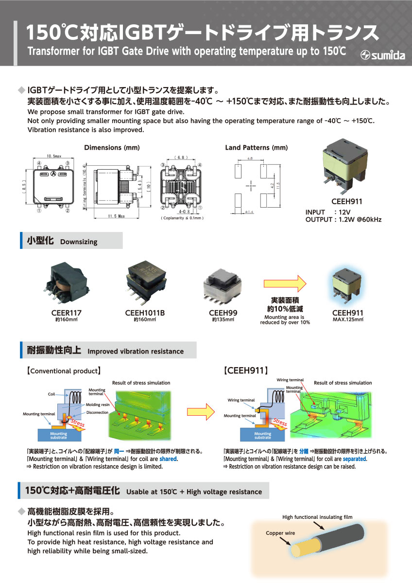 WAA-7075Z ビデオトランス スミダ電機株式会社