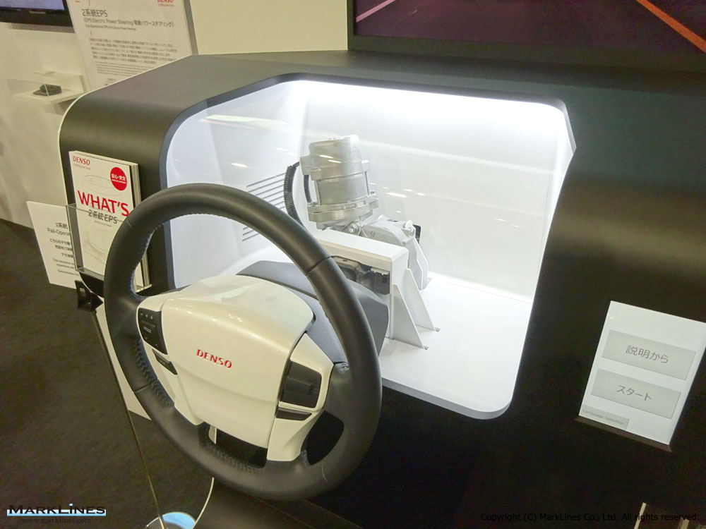 人とくるまのテクノロジー展17 横浜 デンソー 2系統電動パワーステアリング Eps を展示 自動車産業ポータル マークラインズ 人とくるまのテクノロジー展17 横浜 デンソー 2系統電動パワーステアリング Eps を展示 自動車産業ポータル マークラインズ