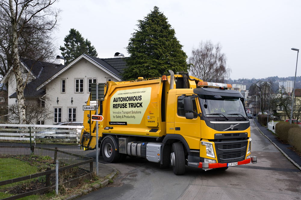 ボルボ スウェーデンで自動運転ゴミ収集車を試験 自動車産業ポータル マークラインズ