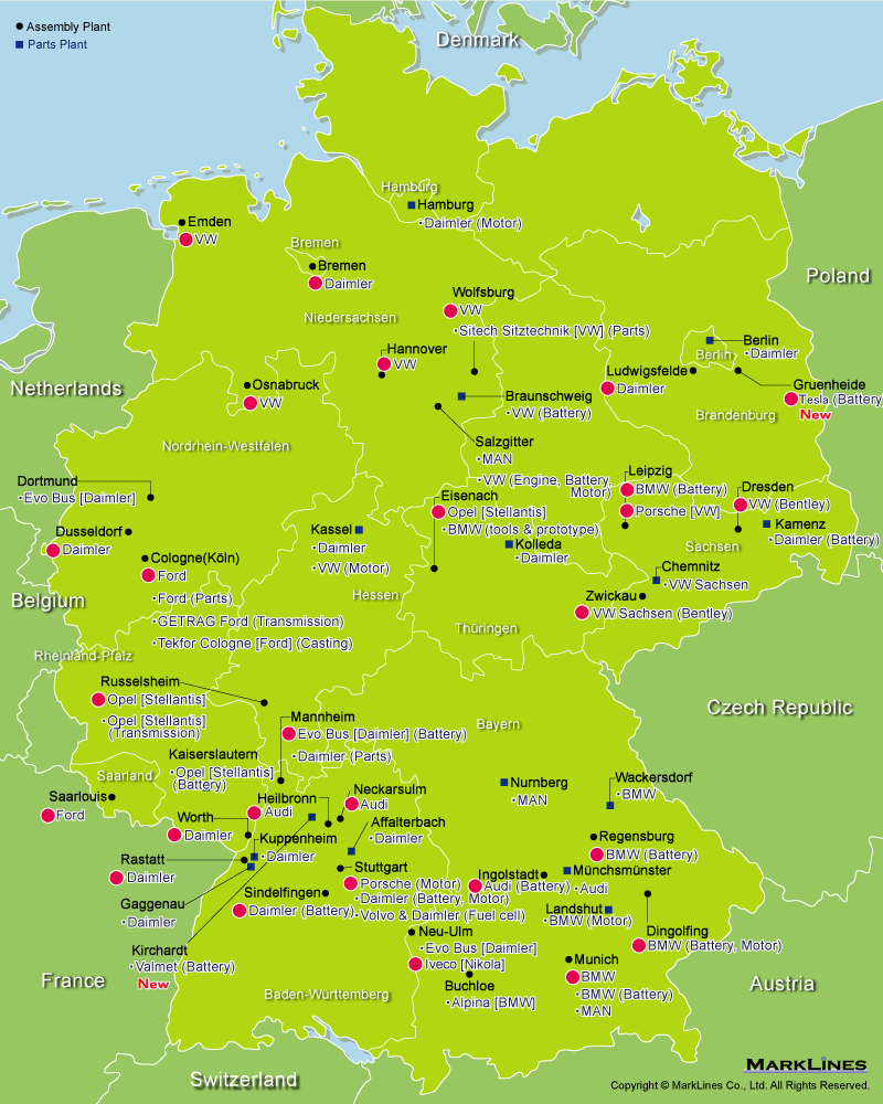 Germany Automotive OEM Manufacturing Plants