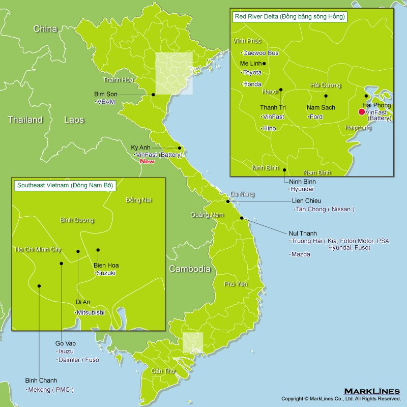 Oem Plants Vietnam Marklines Automotive Industry Portal