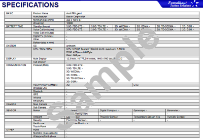 Specifications